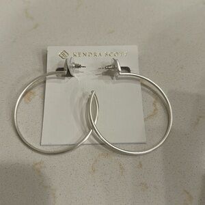 NWT Kendra Scott Silver Hoops
